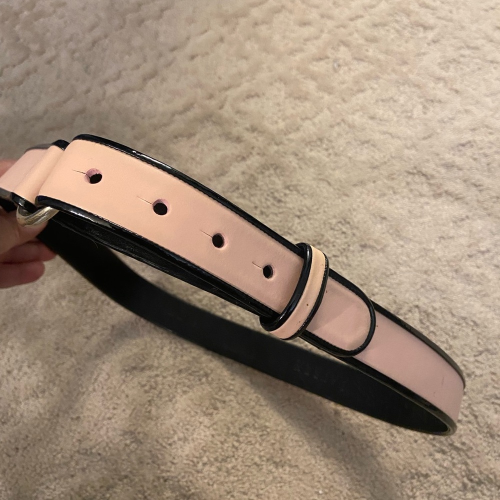 Ralph Lauren Pink and Black Leather Belt